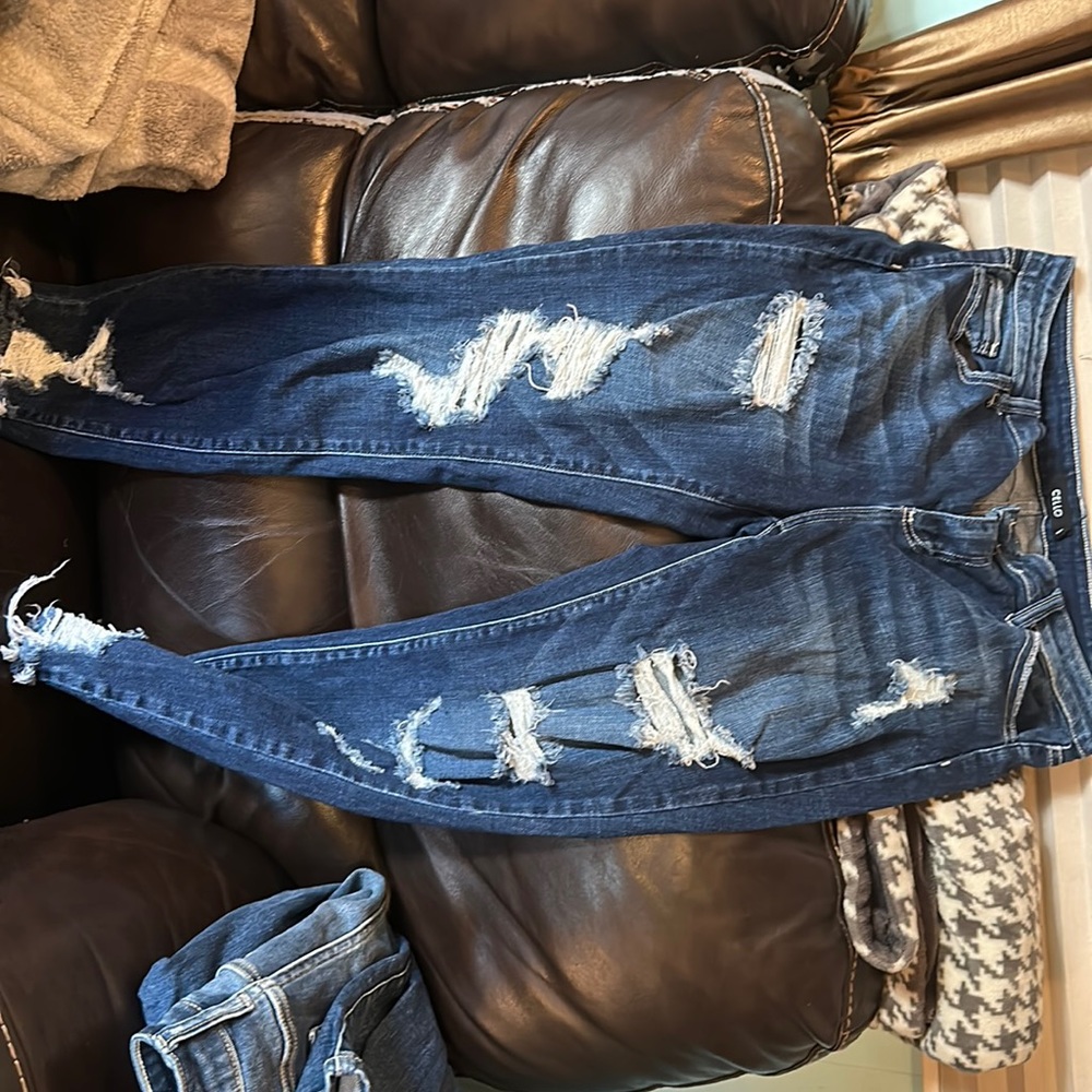 Cello distressed skinny jeans